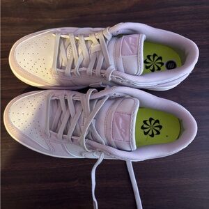 Nike White Sneakers with Lime Insole